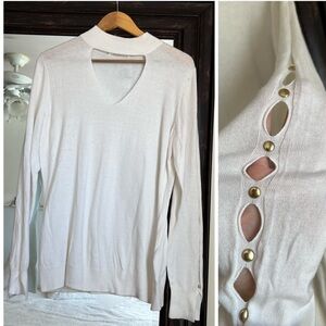 Michael Michael Kors Cut Out Arm Detail Sweater New With Tags